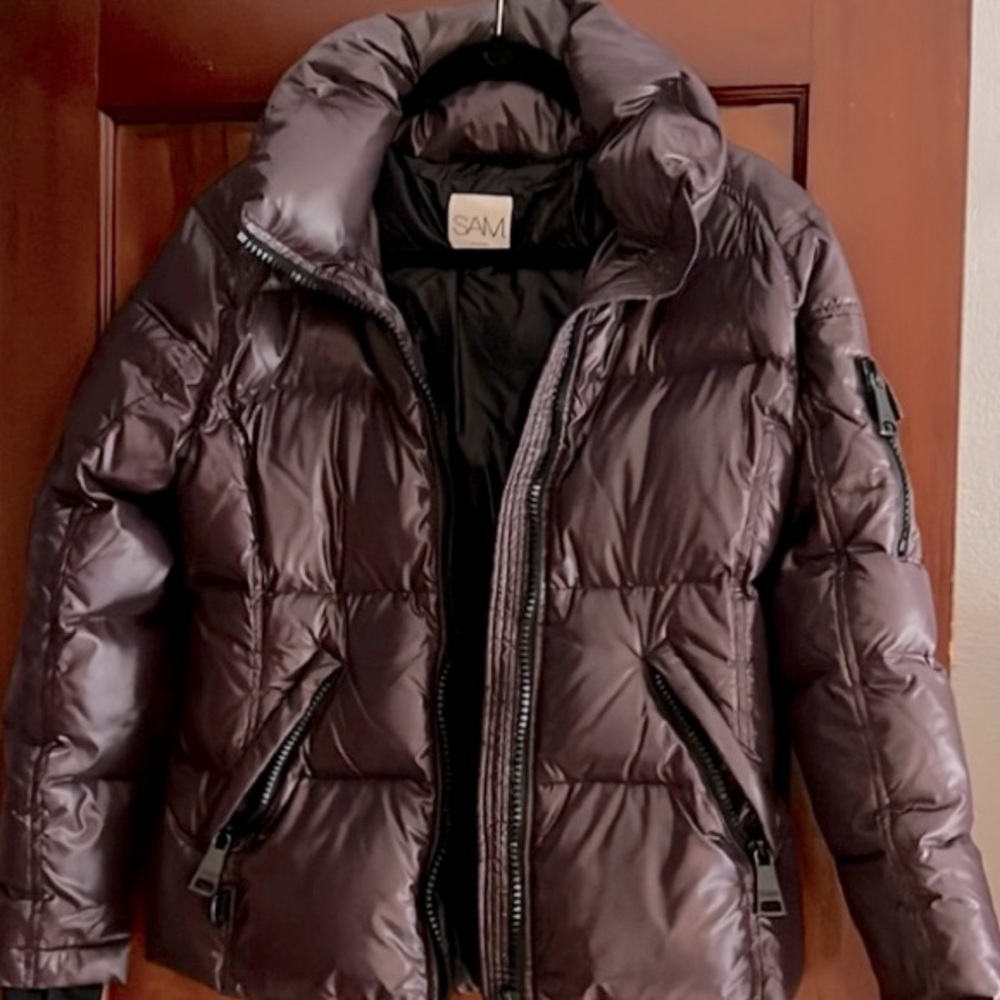Plum colored SAM freestyle down jacket M